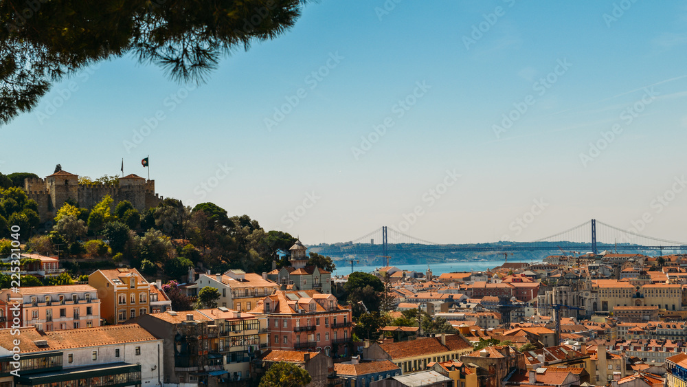 View from Miradouro da Graca, Lisbon, Portugal, Europe
