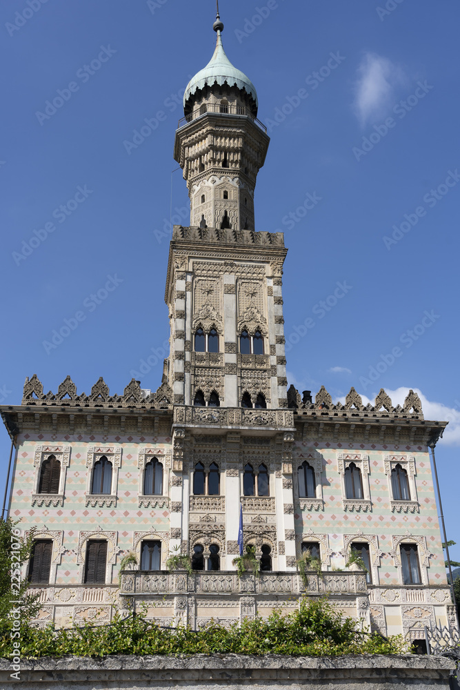 Fototapeta premium Villa Crespi at Orta San Giulio, Italy