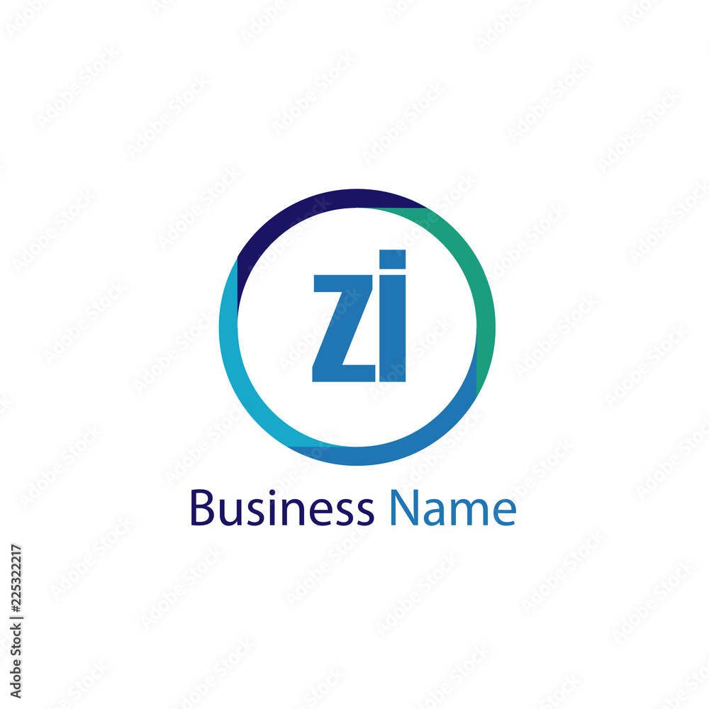 Initial Letter ZI Logo Template Design Initial Letter ZI Logo Template Design