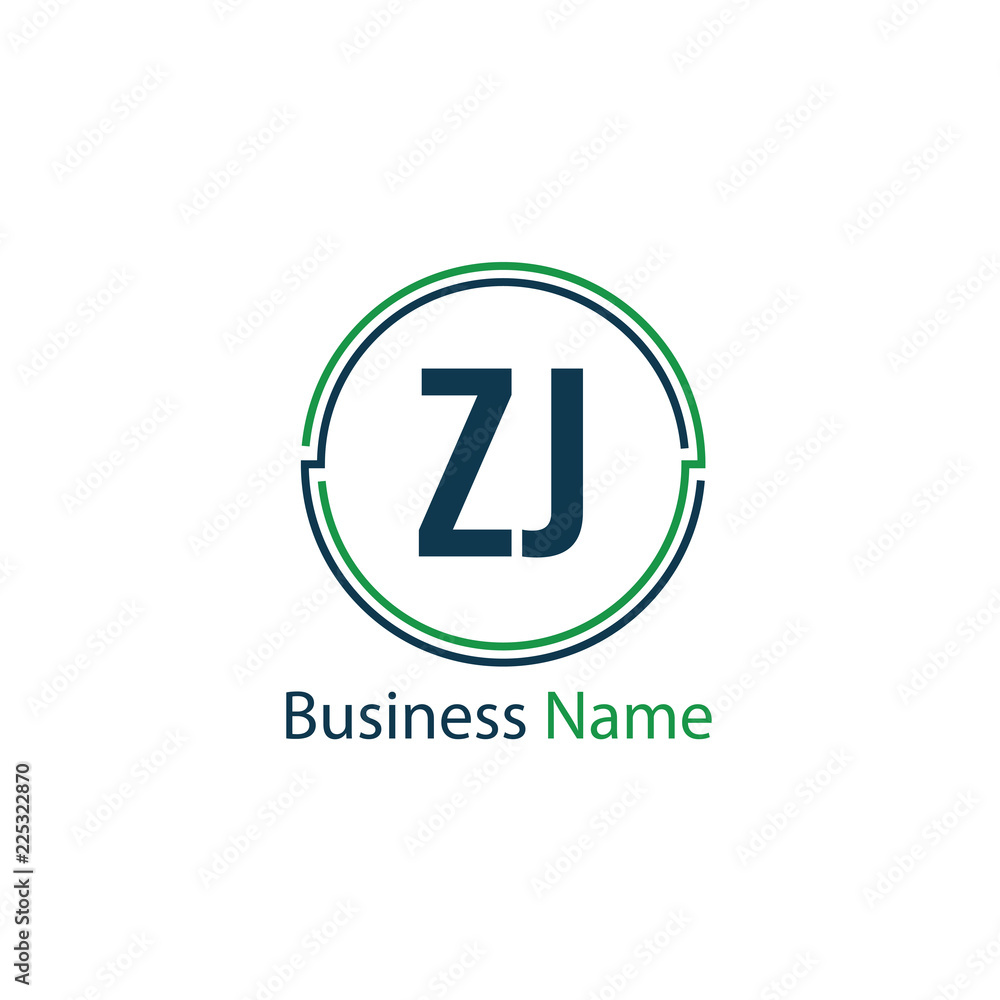 Initial Letter ZJ Logo Template Design Initial Letter ZJ Logo Template Design