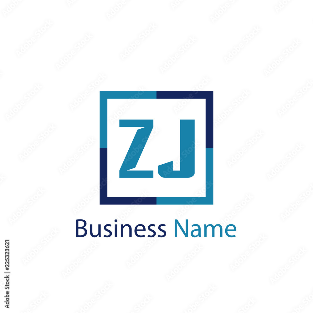 Obraz premium Initial Letter ZJ Logo Template Design