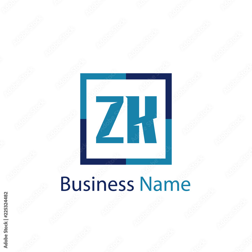 Initial Letter ZK Logo Template Design Initial Letter ZK Logo Template Design