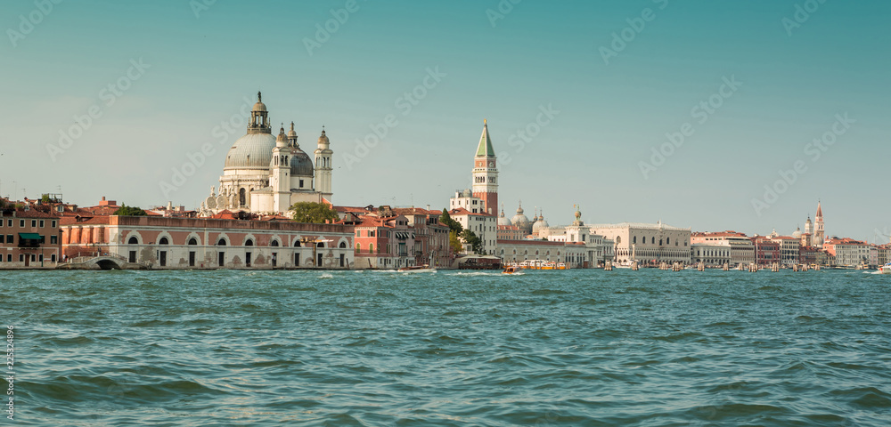 Italy, Venice (Venezia) city landscape, view from water