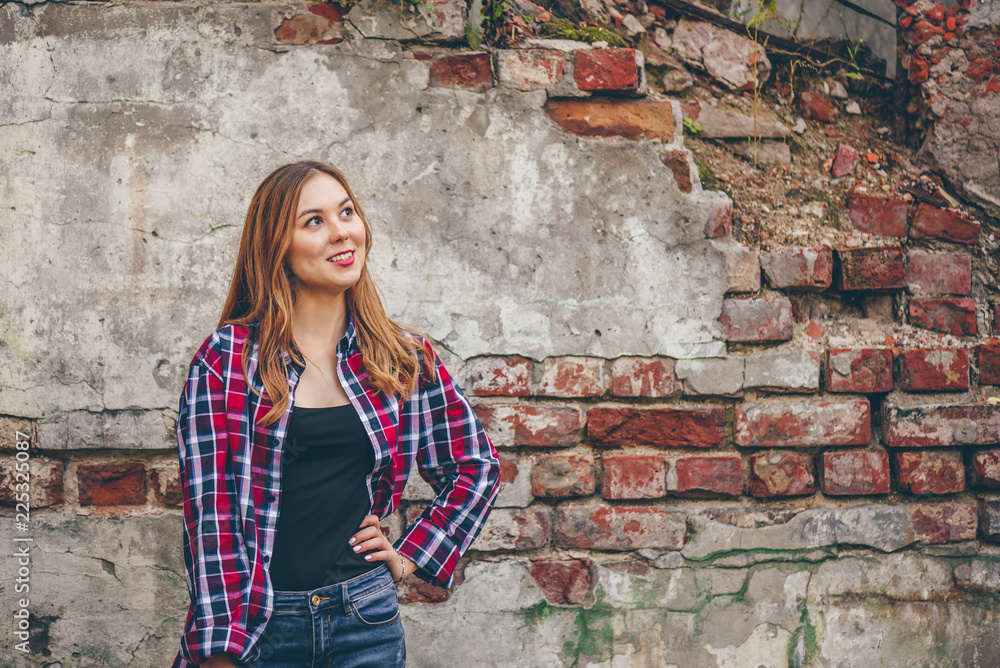 Young beautiful woman is smiling Young beautiful woman is smiling