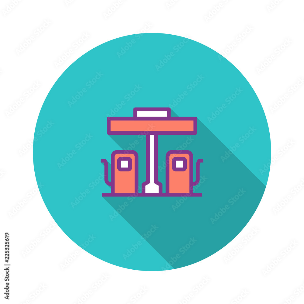 Gas Station Flat Icon