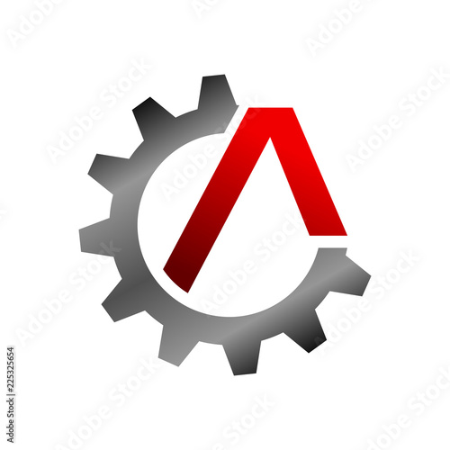 Civil Engineering Initial A Lettermark Symbol Design
