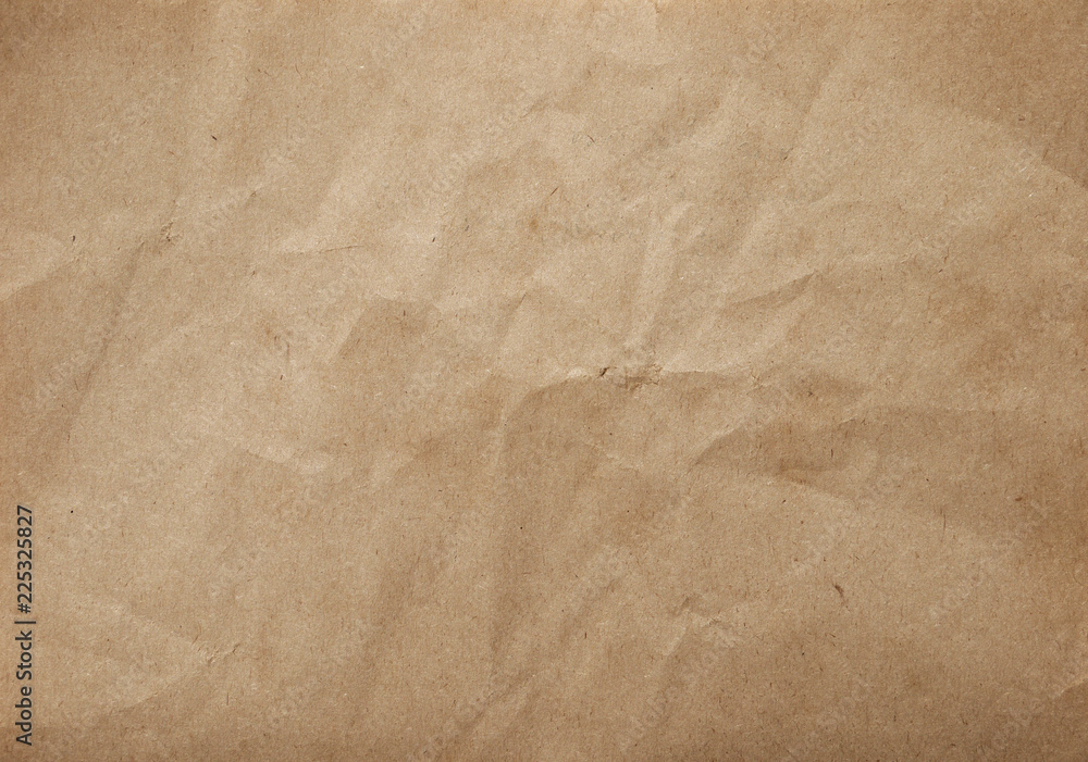 Fototapeta premium Close up of wrinkle brown bag texture