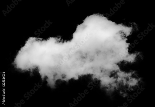 white Clouds on black background. © sangsiripech