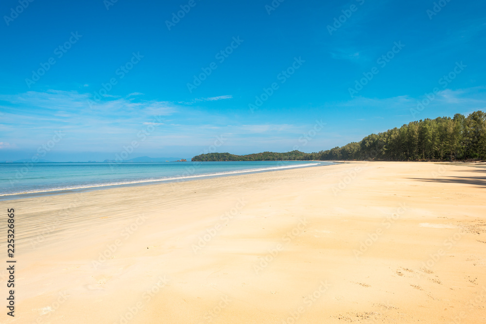 The island of Ko Phayam and the dreamlike long beach named Ao Yai on the south-west side of the beautiful island in the Andaman sea