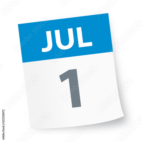 July 1 - Calendar Icon