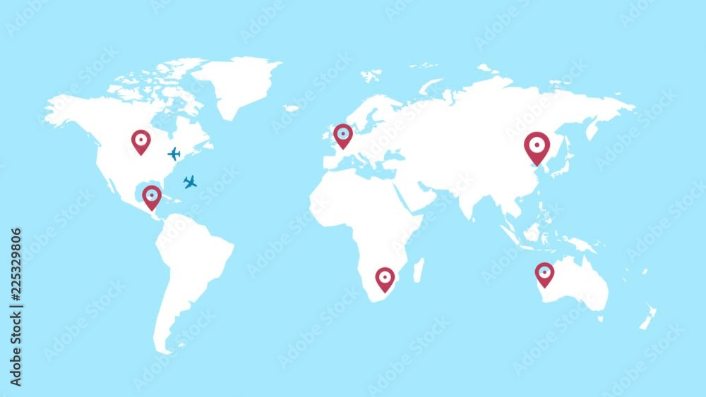 travel concept via aircraft around the world travel concept via aircraft around the world