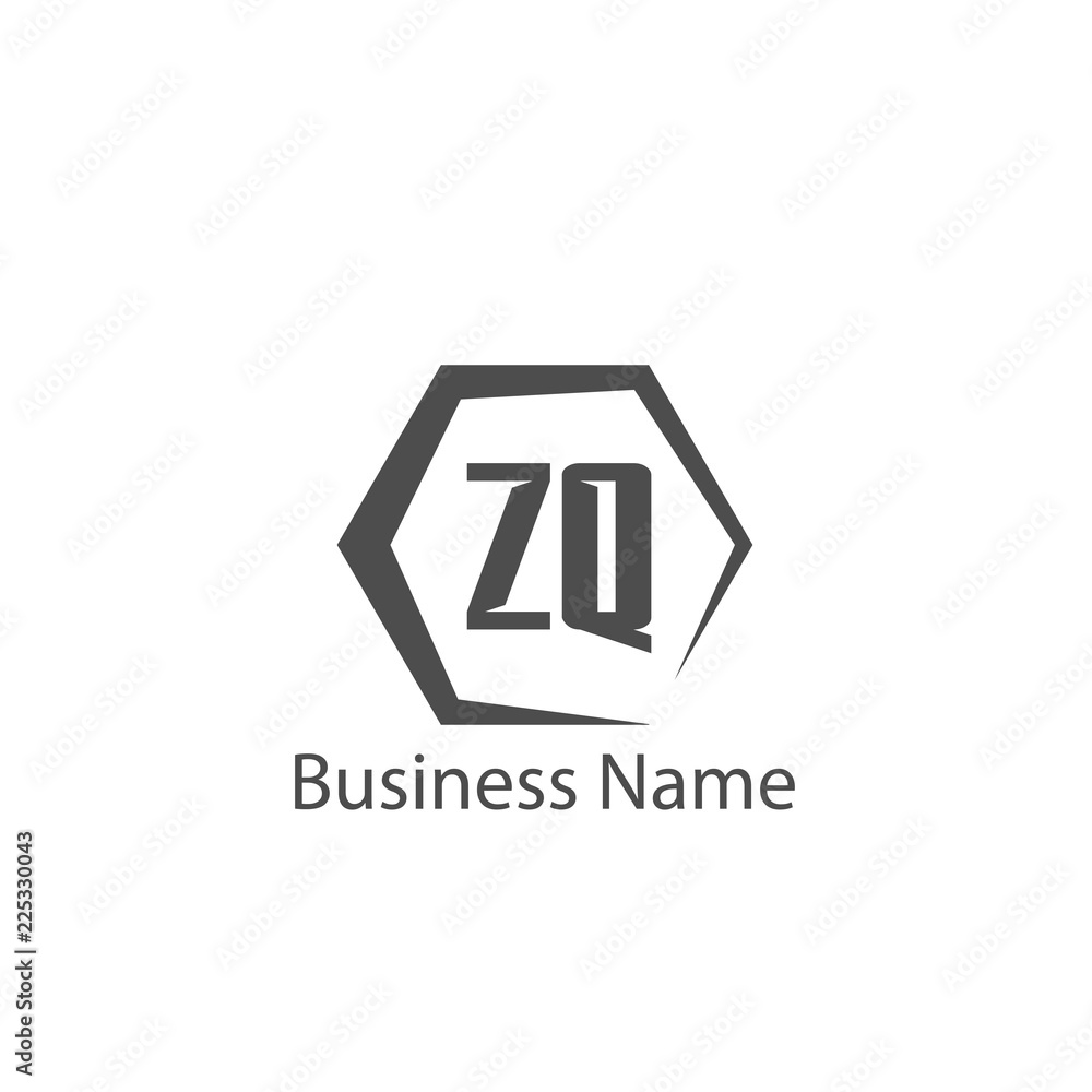 Initial Letter ZQ Logo Template Design Initial Letter ZQ Logo Template Design