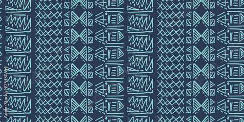 Tribal pattern vector with seamless egyptian symbol ancient style. Vintage illustration background for fashion textile print and wrapping.