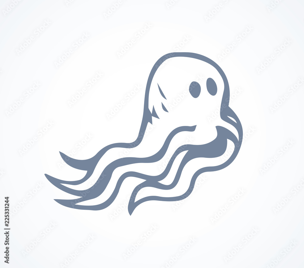 Fototapeta premium Octopus. Vector drawing