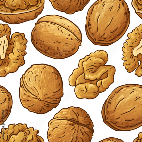 walnut vector pattern
