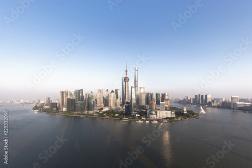 Aerial view of Shanghai cityscape and skyline