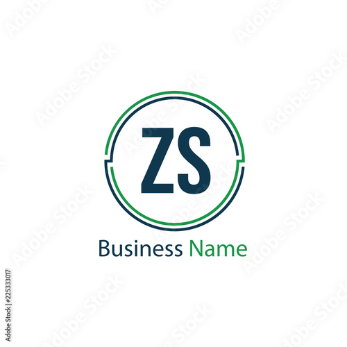 Initial Letter ZS Logo Template Design