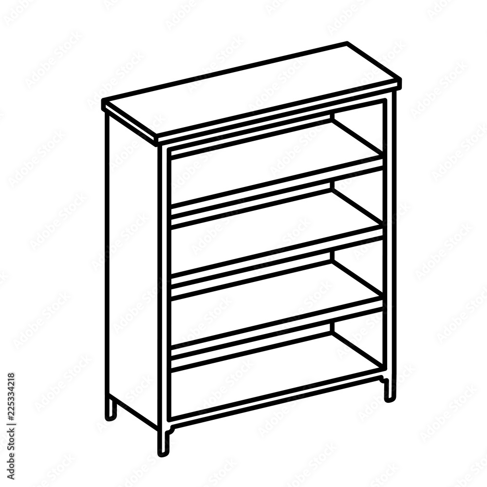 shelf wooden isolated icon shelf wooden isolated icon
