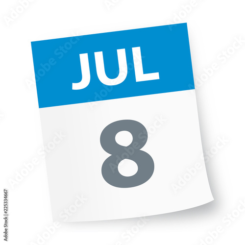 July 8 - Calendar Icon
