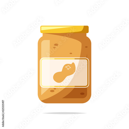 Peanut butter vector isolated illustration