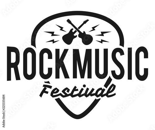 Rock fest badge/Label vector set