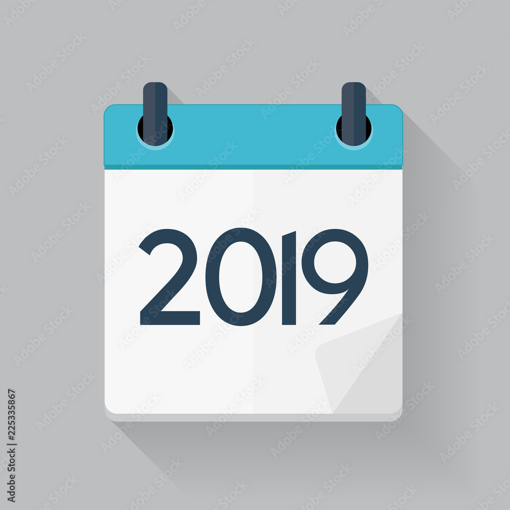 2019 Happy New Year and Marry Christmas Background. Vector Illustration 2019 Happy New Year and Marry Christmas Background. Vector Illustration