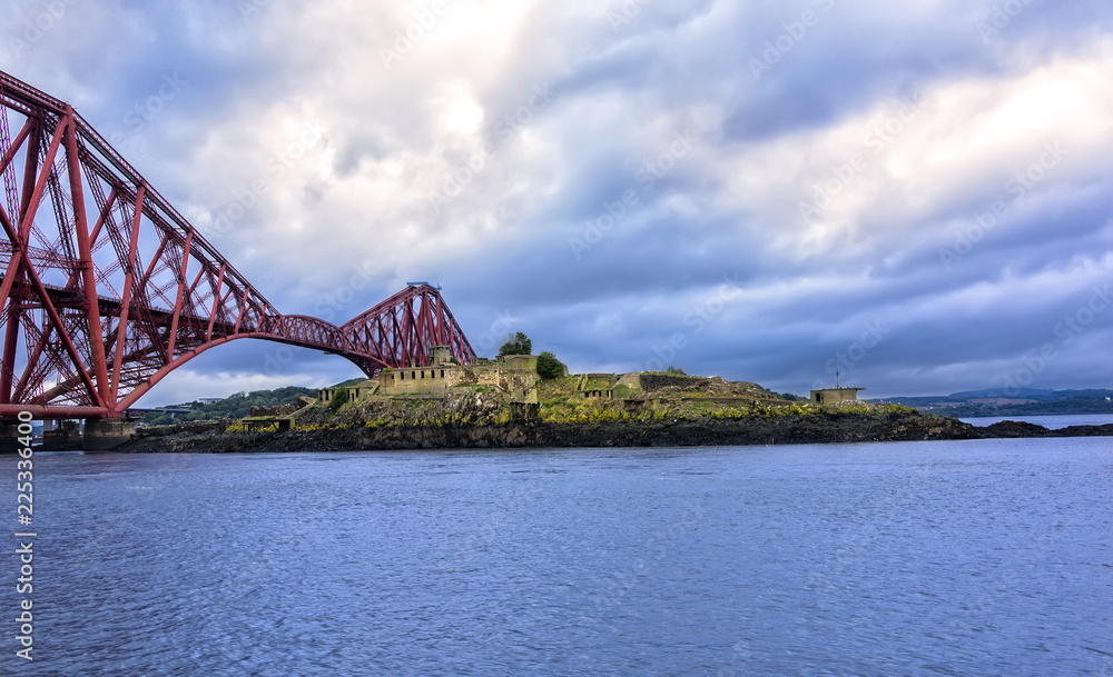 Forth Bridge in South Queensferry, Scotland