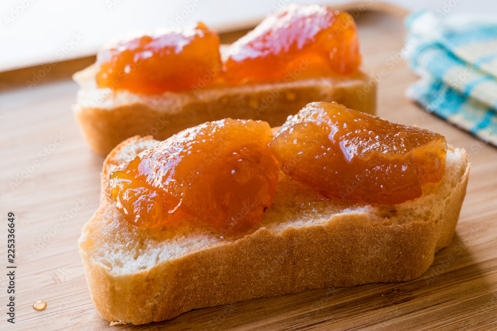 Citrus Jam Bergamot on Bread / Marmalade Citrus Jam Bergamot on Bread / Marmalade