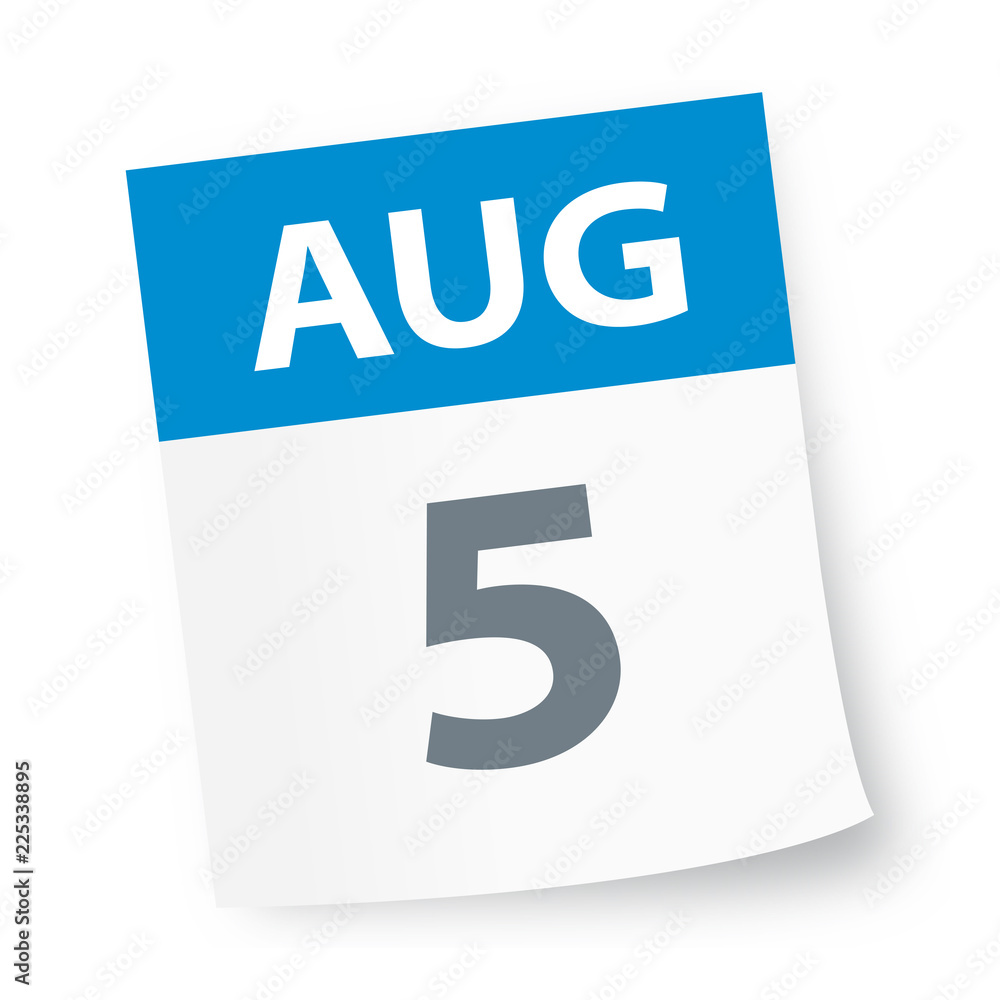 August 5 - Calendar Icon August 5 - Calendar Icon