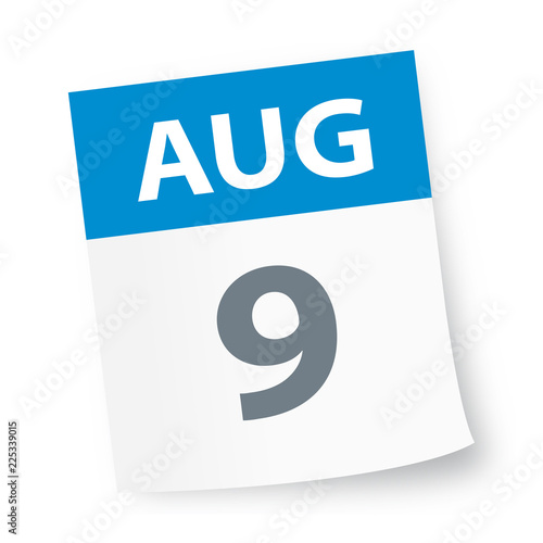 August 9 - Calendar Icon