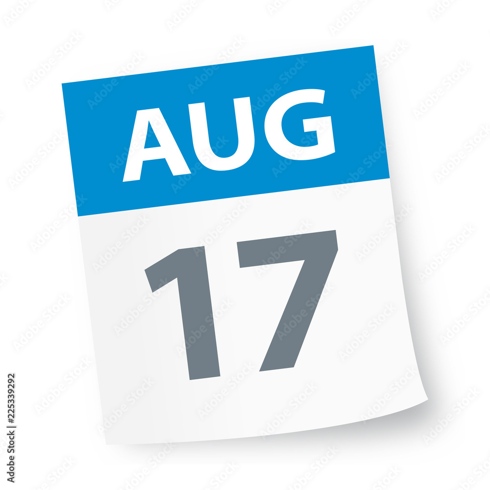 August 17 - Calendar Icon August 17 - Calendar Icon