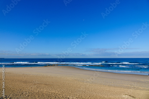 View of seaside and beach at Caesaria, Israel
