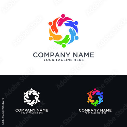Teamwork group logo design