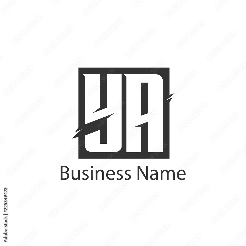Initial Letter YA Logo Template Design Initial Letter YA Logo Template Design