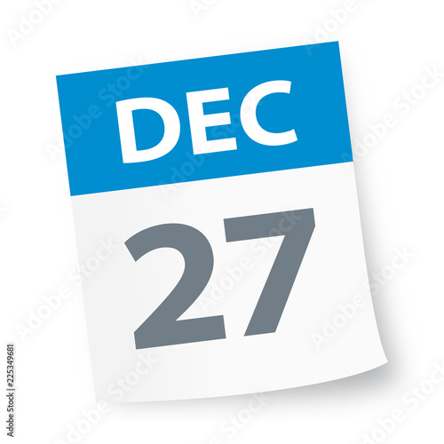 December 27 - Calendar Icon