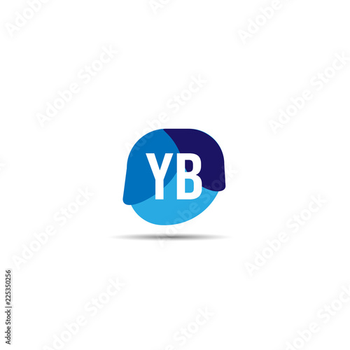 Initial Letter YB Logo Template Design