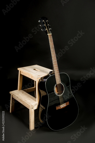acoustic guitar in studio