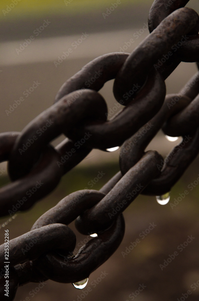 old rusty chain