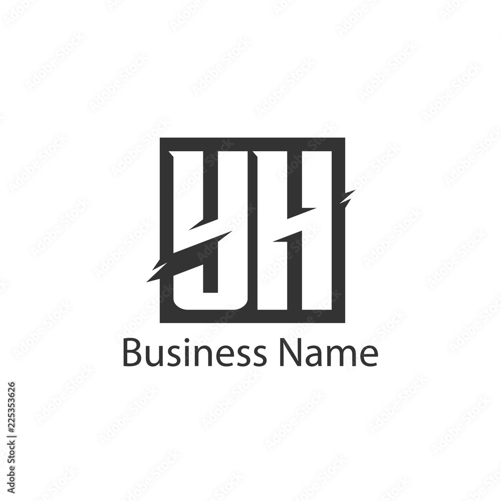 Initial Letter YH Logo Template Design Initial Letter YH Logo Template Design