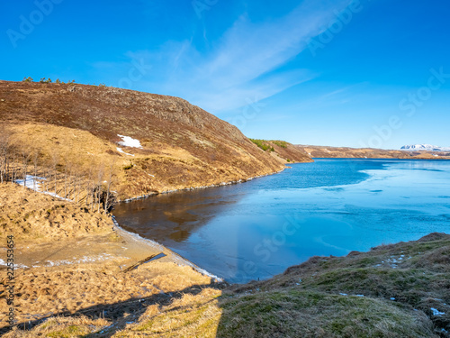 Ulfljotfvatn lake in Iceland photo