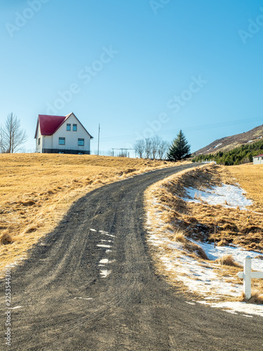 Landscape near Ulfljotsvatn lake, Iceland photo