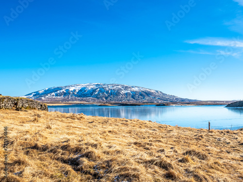 Ulfljotfvatn lake in Iceland photo