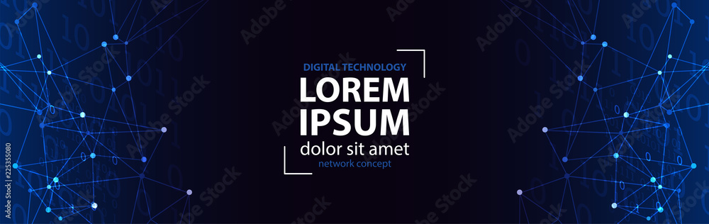 Abstract polygonal background with connecting dots and lines. Connection structure. Polygonal vector illustration.