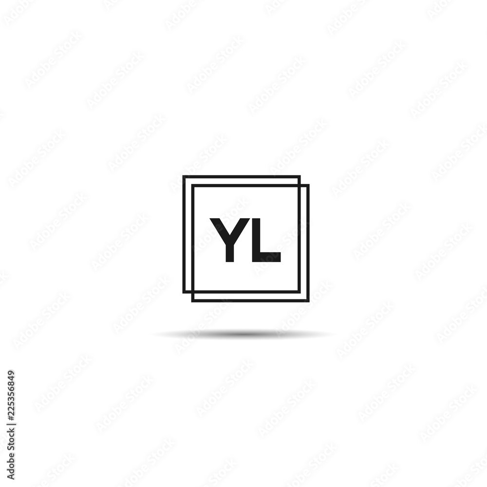Initial Letter YL Logo Template Design Initial Letter YL Logo Template Design