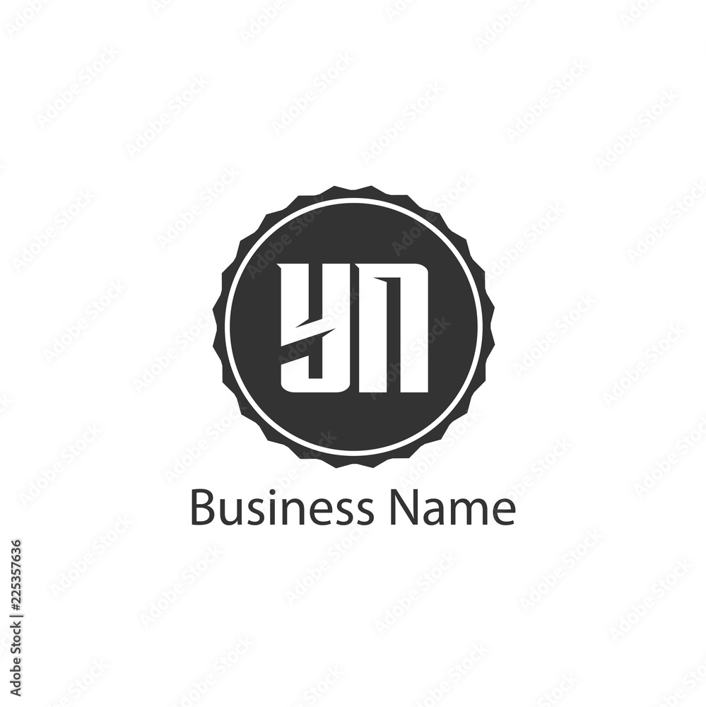 Initial Letter YN Logo Template Design Initial Letter YN Logo Template Design
