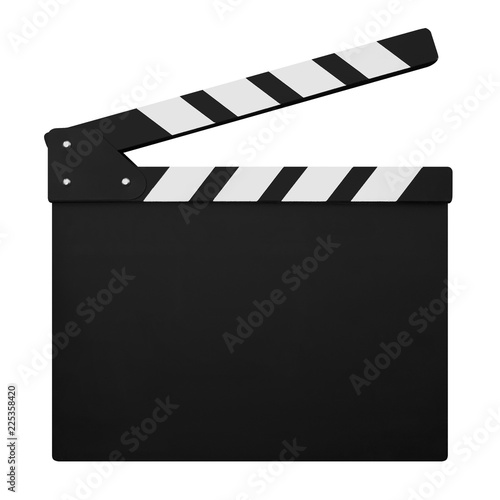 Fotomurale clapperboard isolated on white