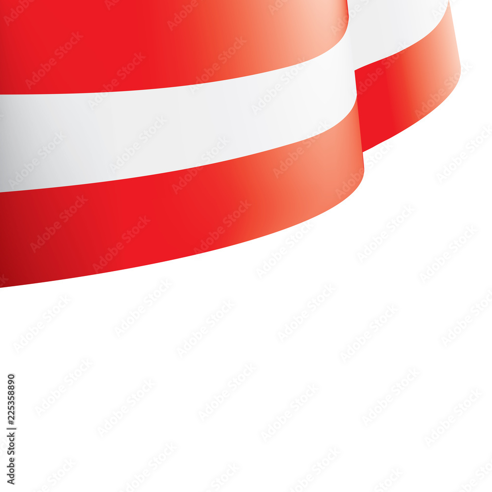 Austria flag, vector illustration on a white background Austria flag, vector illustration on a white background