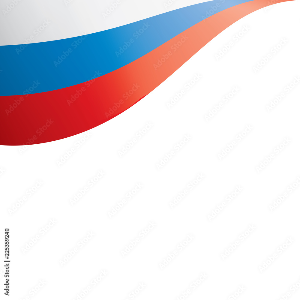 Russia flag, vector illustration on a white background Russia flag, vector illustration on a white background