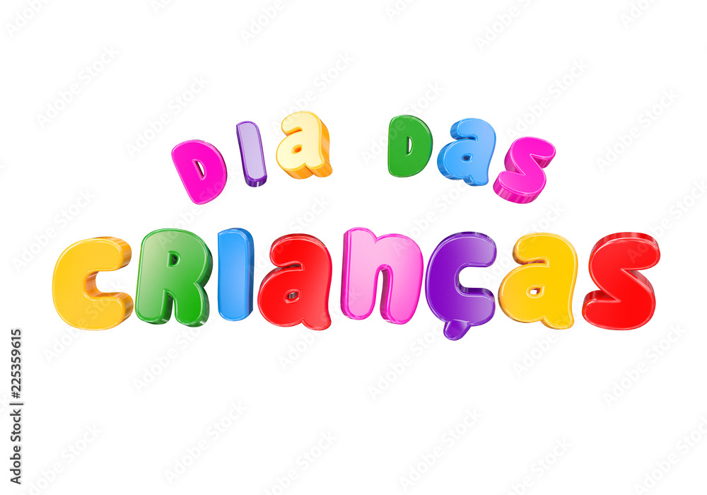 3D Plastic cartoon font. Children and kids school, 3d render kids day 3D Plastic cartoon font. Children and kids school, 3d render kids day