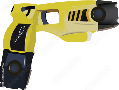 pistola elettrica in dotazione forze di polizia per autodifesa